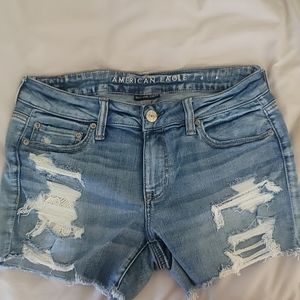 American eagle stretch denim shorts